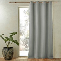 Штора Из стиранного льна с люверсами Private 140 x 220 см зеленый AM.PM  фото, kupilegko.ru